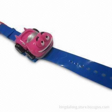 Car Shaped Watch, Made of ABS and PVC, Any Design, Color, Logo Printing and Amount Accepted